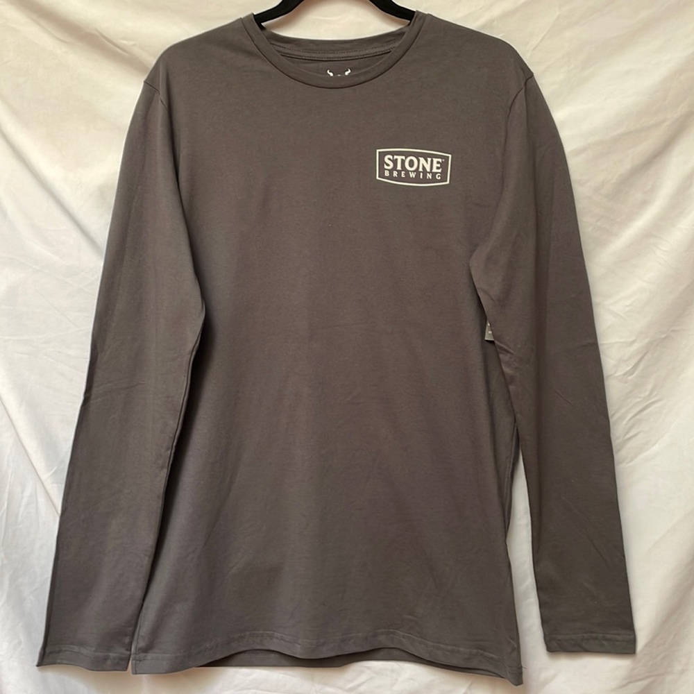 Stone Brewing Long Sleeve Grey Tee Shirt